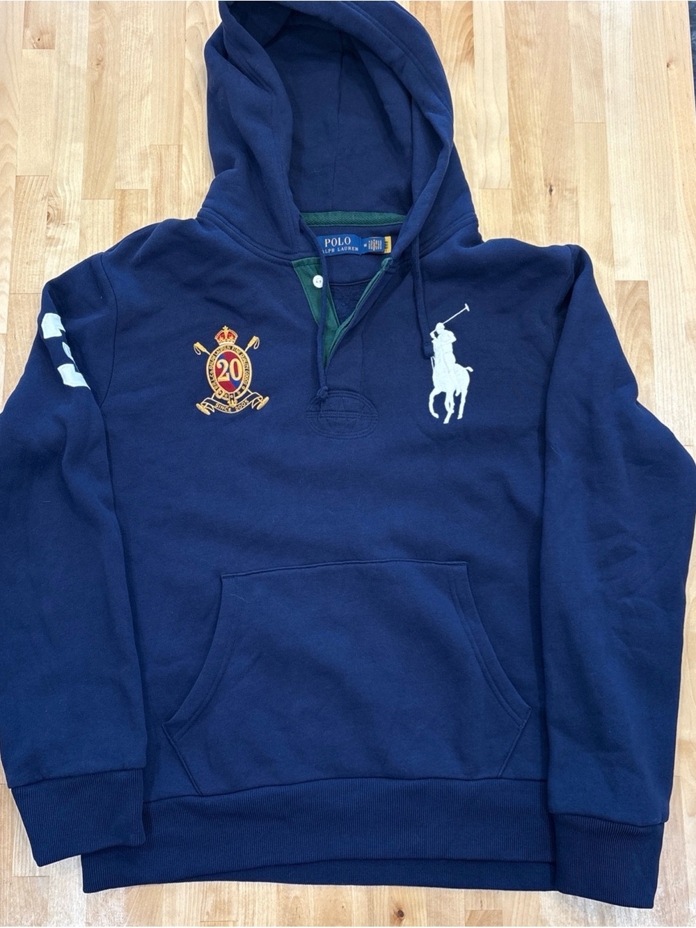 Polo Ralph Lauren  Big Pony 20th Anniversary Hoodie Newport Navy M EUC